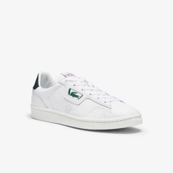 Lacoste Masters Classic Leather Sneakers - Tenisky Dámské Bílé / Tmavě Zelene | CZ-18zIPe